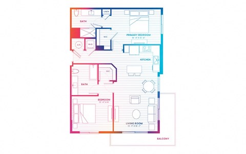 blueprint of a floor plan of a house